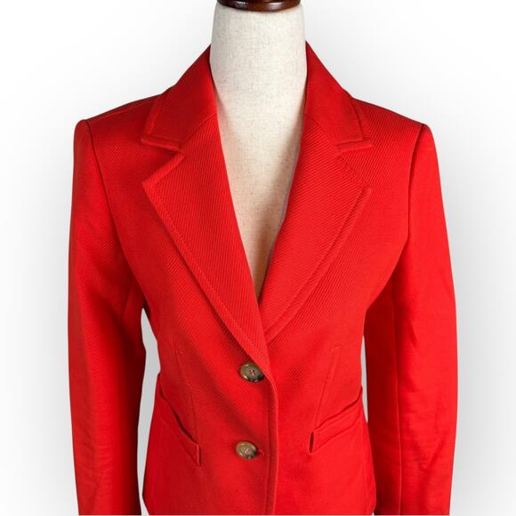 Talbots Oversized Red Blazer Jacket Size 2 - Picture 2 of 8